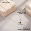 Wholesale Stainless Steel 18K Gold Electroplated Geometric Star Necklace For Women