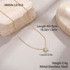 Wholesale Stainless Steel 18K Gold Electroplated Geometric Star Necklace For Women