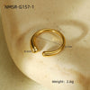 Wholesale Stainless Steel 18K Gold Electroplated Retro C Shaped Earrings And Bracelet For Women