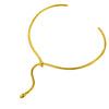 Wholesale Stainless Steel 18K Gold Electroplated Snakeshaped Pendant Necklace For Women Fashion Style With Animal Zodiac Pattern