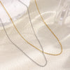 Wholesale Stainless Steel 18K Gold Plated Geometric Cross Chain Necklace For Women