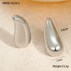 Wholesale Stainless Steel 18K Gold Plated Geometric Pattern Retro Style Women's Earrings