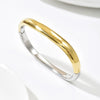 Wholesale Stainless Steel 14K Gold Plated Geometric Sophisticated Irregular Open Bracelet Accessories