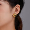 Wholesale Stainless Steel 14K Gold Plated Geometric Square Earrings For Women
