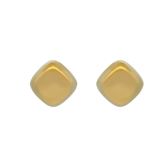 Wholesale Stainless Steel 14K Gold Plated Geometric Square Earrings For Women