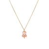Wholesale Stainless Steel 18K Gold Plated Heart Drop Bell Pattern Children's Jewelry Set For Girls Necklace And Earrings