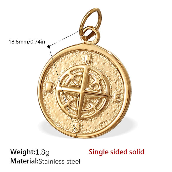Wholesale 316L Stainless Steel 18K Gold Plated Joker Bow Heart Pendant Accessories In Fashion Style