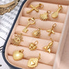 Wholesale 316L Stainless Steel 18K Gold Plated Joker Bow Heart Pendant Accessories In Fashion Style