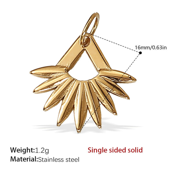 Wholesale 316L Stainless Steel 18K Gold Plated Joker Bow Heart Pendant Accessories In Fashion Style