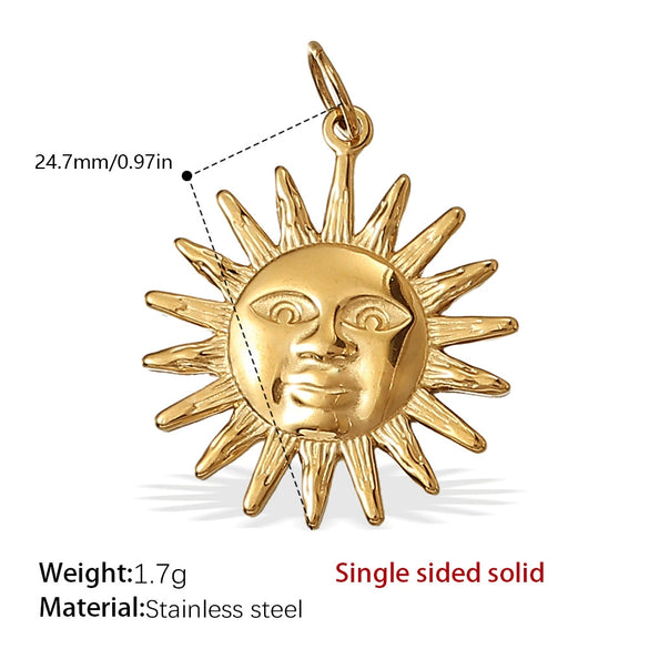 Wholesale 316L Stainless Steel 18K Gold Plated Joker Bow Heart Pendant Accessories In Fashion Style