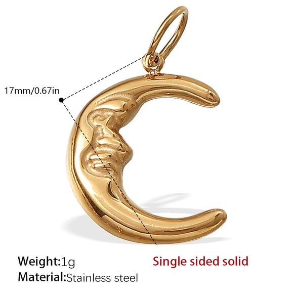 Wholesale 316L Stainless Steel 18K Gold Plated Joker Bow Heart Pendant Accessories In Fashion Style