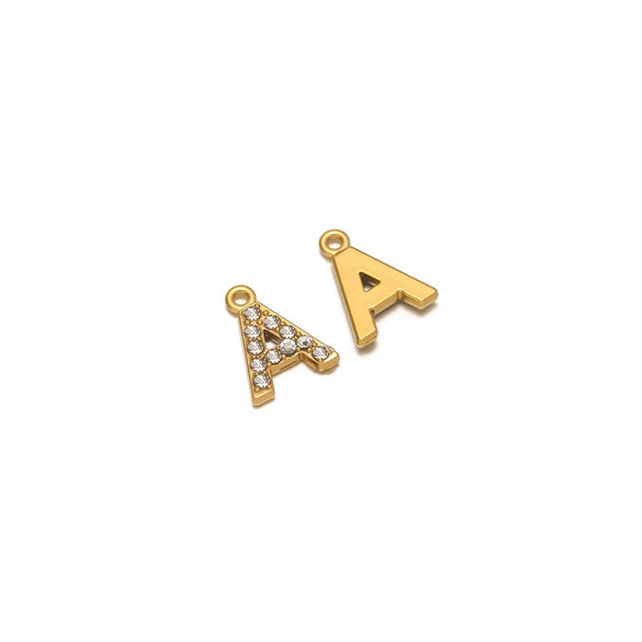 Wholesale Stainless Steel 18K Gold Plated Letter Pendants For Necklace Accessories