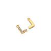 Wholesale Stainless Steel 18K Gold Plated Letter Pendants For Necklace Accessories