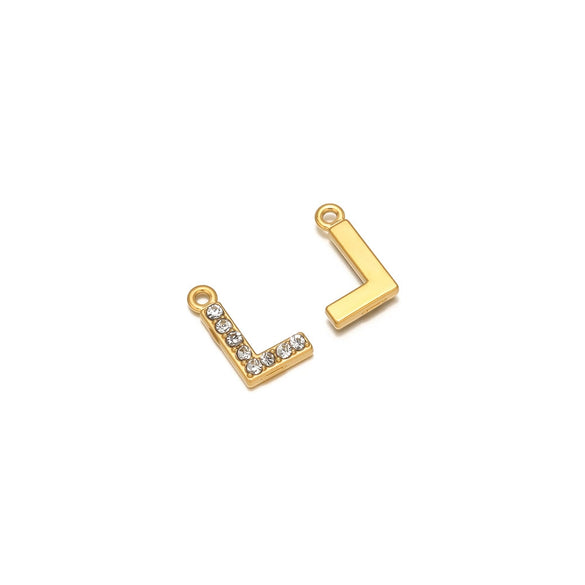 Wholesale Stainless Steel 18K Gold Plated Letter Pendants For Necklace Accessories
