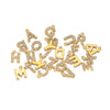Wholesale Stainless Steel 18K Gold Plated Letter Pendants For Necklace Accessories