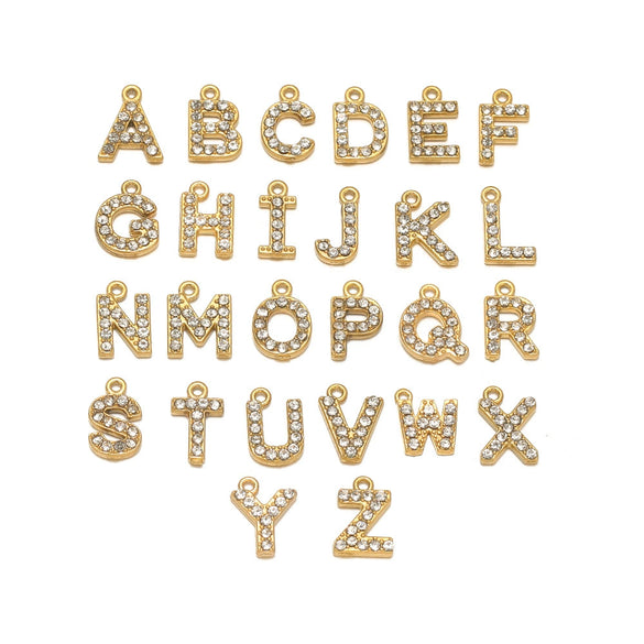 Wholesale Stainless Steel 18K Gold Plated Letter Pendants For Necklace Accessories