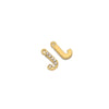 Wholesale Stainless Steel 18K Gold Plated Letter Pendants For Necklace Accessories