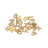 Wholesale Stainless Steel 18K Gold Plated Letter Pendants For Necklace Accessories