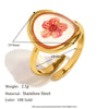 Wholesale Stainless Steel 18K Gold Plated Retro Temperament Geometric Pattern Open Flower Women's Bracelet