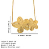 Wholesale Stainless Steel 18K Goldplated Fivepetal Flower Necklace For Women
