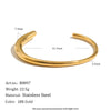 Wholesale Stainless Steel 18K Goldplated Geometric Irregular Water Drop Bracelet For Women