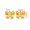 Wholesale Stainless Steel 18K Goldplated Minimalist Bow Trinket Pendant For Diy Necklace And Bracelet Handmade