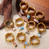 Wholesale 316L Stainless Steel 18K Goldplated Pendant Ring Fashion Jewelry For Women