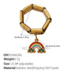 Wholesale 316L Stainless Steel 18K Goldplated Pendant Ring Fashion Jewelry For Women