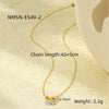 Wholesale Stainless Steel 18K Infinite Loop 8Shaped Geometric Titanium Steel Necklace For Women With Electroplating