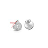 Wholesale Stainless Steel 18K Vacuum Plated Heart Embossed Love Earrings