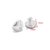Wholesale Stainless Steel 18K Vacuum Plated Heart Embossed Love Earrings
