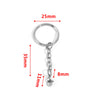 Wholesale Stainless Steel Key Chain Blank Pendant Accessories With Electroplating And Return Pattern For Diy