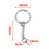 Wholesale Stainless Steel Key Chain Blank Pendant Accessories With Electroplating And Return Pattern For Diy