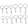 Wholesale Stainless Steel Key Chain Blank Pendant Accessories With Electroplating And Return Pattern For Diy