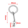 Wholesale Stainless Steel Key Chain Blank Pendant Accessories With Electroplating And Return Pattern For Diy