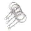 Wholesale Stainless Steel Key Chain Blank Pendant Accessories With Electroplating And Return Pattern For Diy