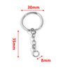 Wholesale Stainless Steel Key Chain Blank Pendant Accessories With Electroplating And Return Pattern For Diy