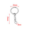Wholesale Stainless Steel Key Chain Blank Pendant Accessories With Electroplating And Return Pattern For Diy