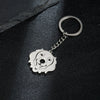 Wholesale Stainless Steel Keychain Accessories With Cute Small Animal Bear Little Pig Pendant And Electroplating Design