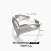 Wholesale Stainless Steel Ladies Vshape Ring With Letters Numbers Text Electroplating Design