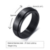 Wholesale Stainless Steel Laser Corrosion Cross Rotatable Ring For Men With Electroplating Treatment Religious Totem Style