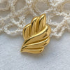 Wholesale Stainless Steel Leaf Brooch With Antirunning Safety Buckle For Women Electroplated Clothing Pin Accessories