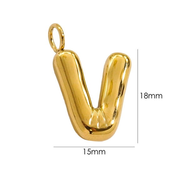Wholesale Stainless Steel Letter Handmade Pendant With 14K Gold Expansion And Electroplating Treatment