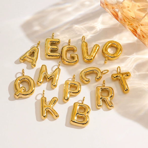 Wholesale Stainless Steel Letter Handmade Pendant With 14K Gold Expansion And Electroplating Treatment