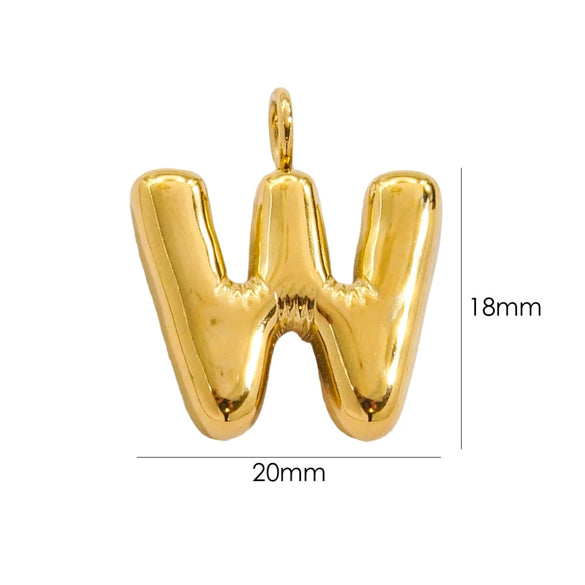 Wholesale Stainless Steel Letter Handmade Pendant With 14K Gold Expansion And Electroplating Treatment