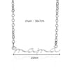 Wholesale Stainless Steel Letter Handpainted Mother Necklace Literary Style O Word Chain Electroplated