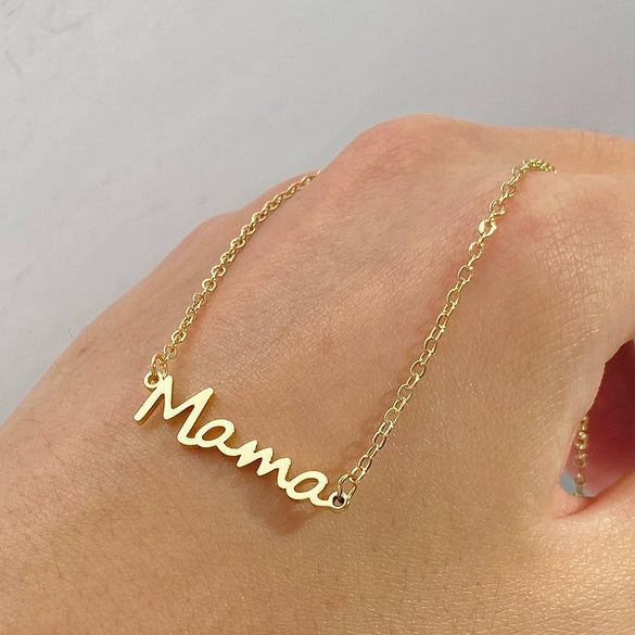 Wholesale Stainless Steel Letter Necklace For Women Electroplated