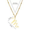 Wholesale Stainless Steel Letter Necklace With Electroplating Treatment