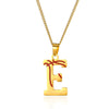 Wholesale Stainless Steel Letter Necklace With Horse Whip Chain And Electroplating Treatment
