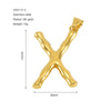 Wholesale Stainless Steel Letter Pendant Clavicle Chain With Electroplating And Concaveconvex Design